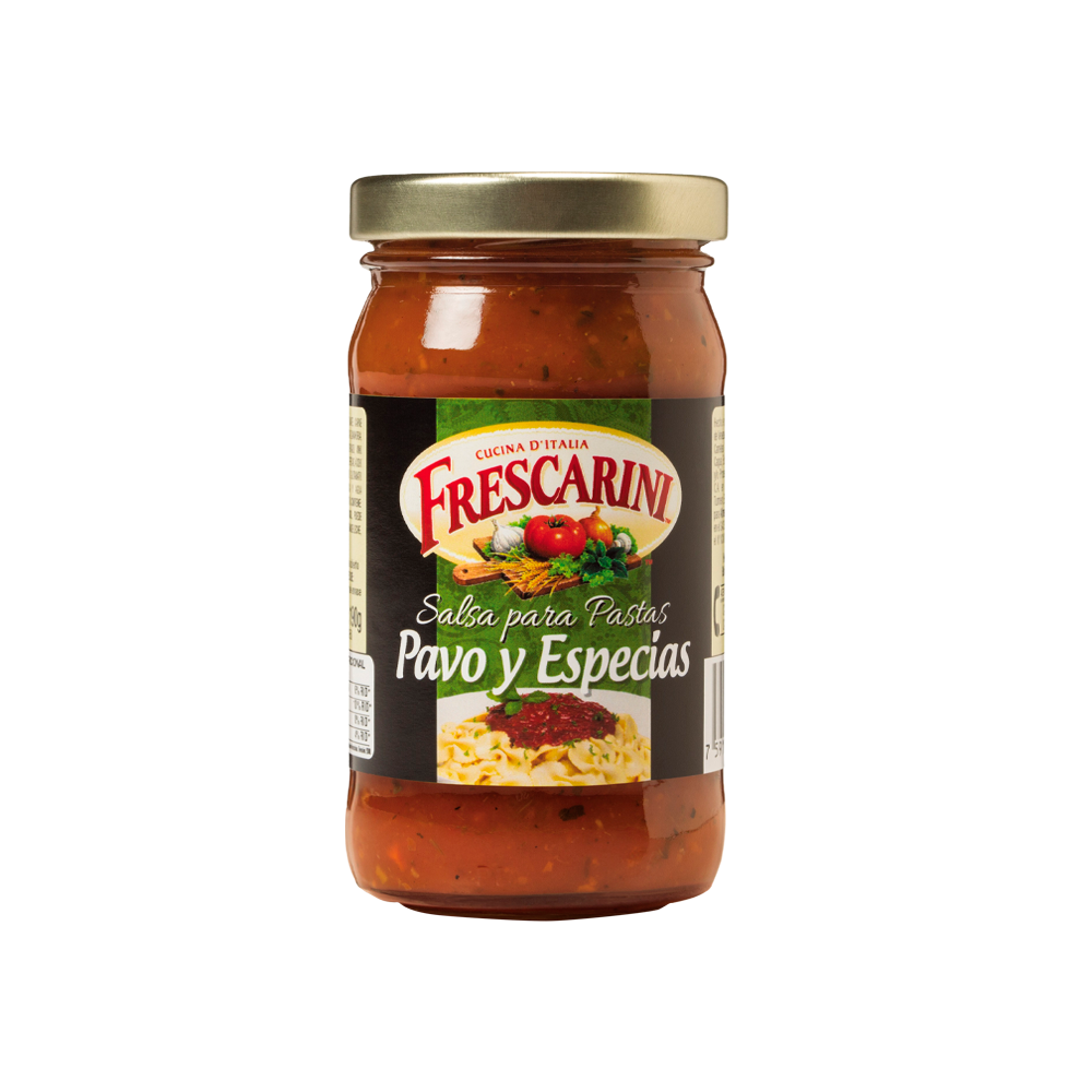 Salsa para Pastas Frescarini Pavo y Especias 190 gr