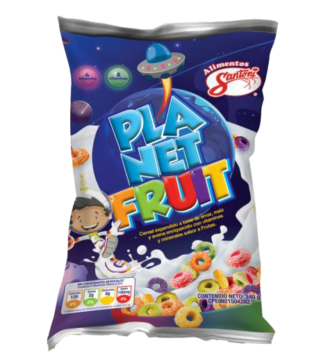 Cereal Planet Fruit Santoni Sabor Frutas 240 gr.