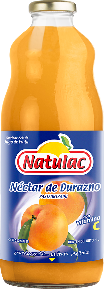 Nectar de Durazno Natulac vidrio 1 Lt.