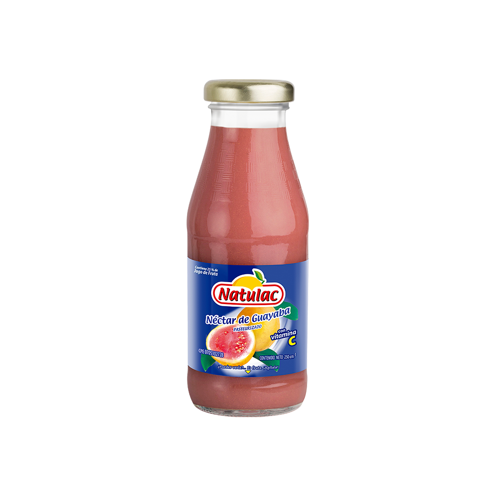Néctar de Guayaba Natulac vidrio 250 ml