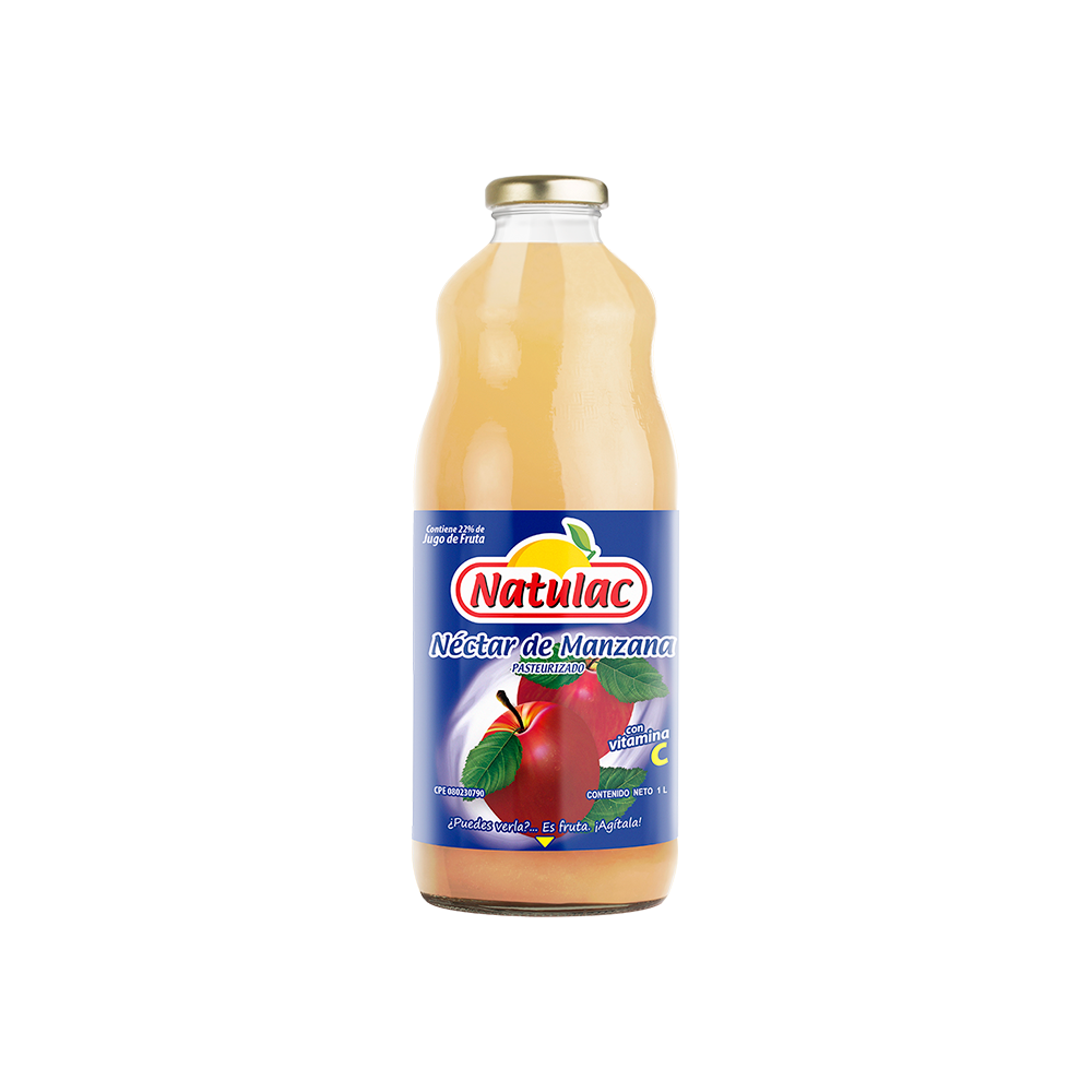 Néctar de Manzana Natulac vidrio 1 Lt.
