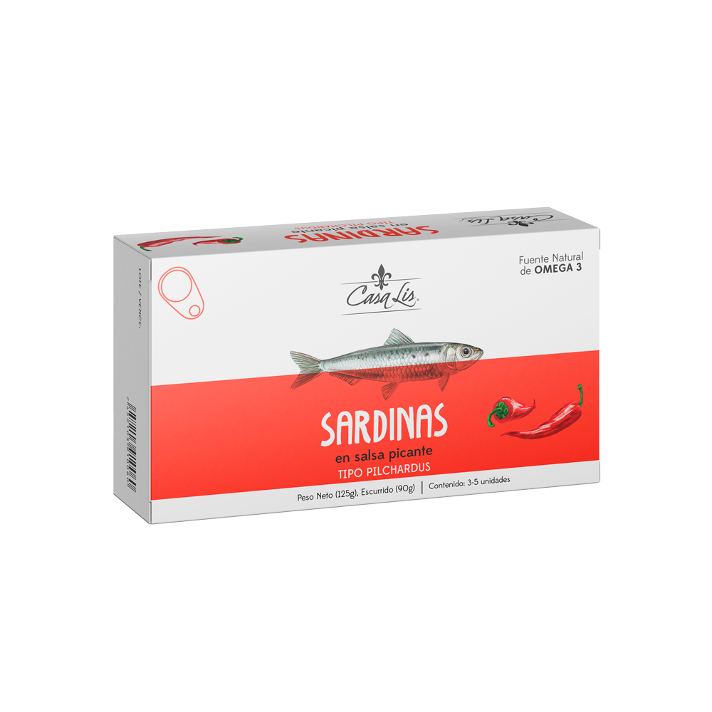 Sardinas Casa Lis en Salsa Picante 125 gr.