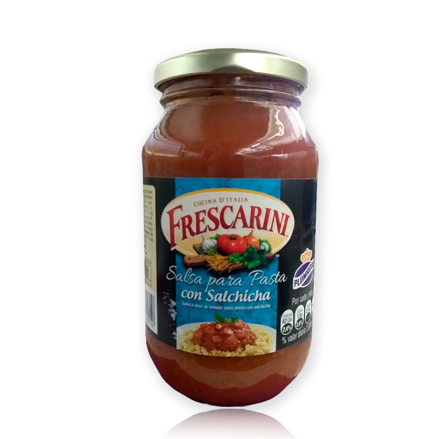 Salsa para Pastas Frescarini con Salchicha 490 Gr.