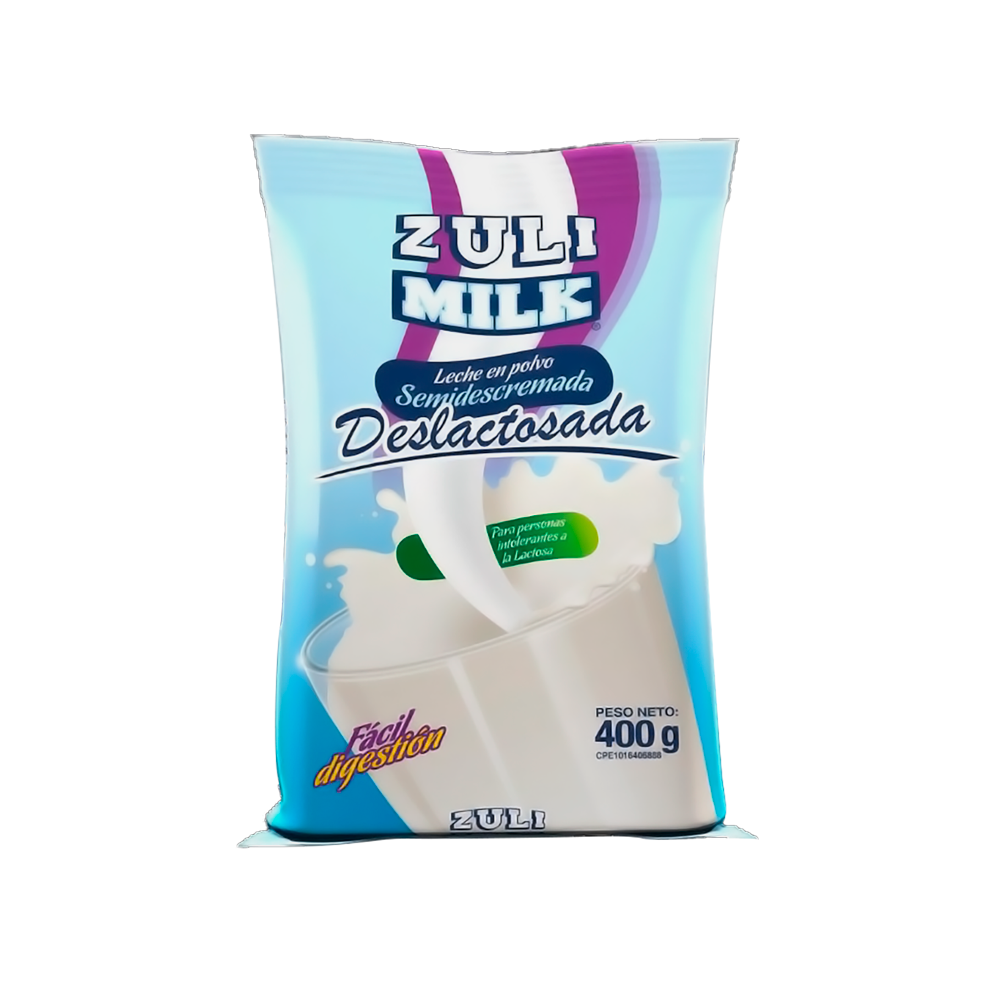 Zulimilk Leche en Polvo Deslactosada Semidescremada 400 gr