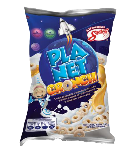 Cereal Planet Cronch Santoni Sabor Miel 240 gr.