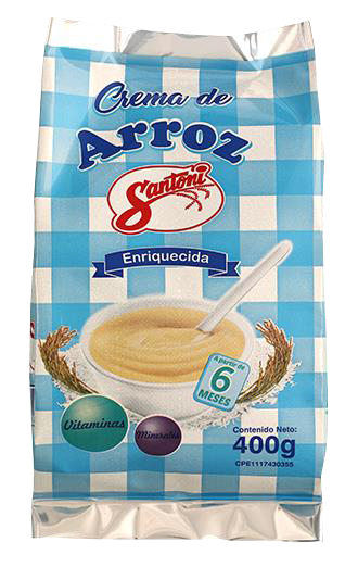 Crema de Arroz Santoni 400 gr.
