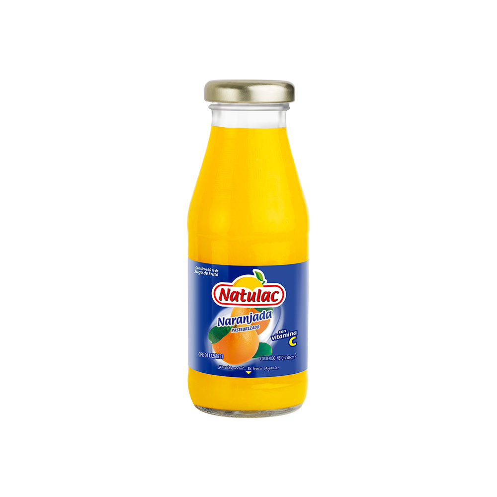 Naranjada Natulac vidrio 250 ml
