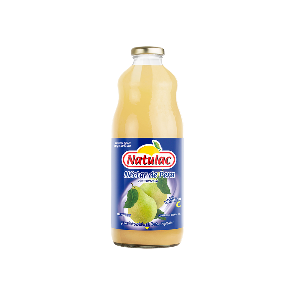 Néctar de Pera Natulac vidrio 1 Lt.
