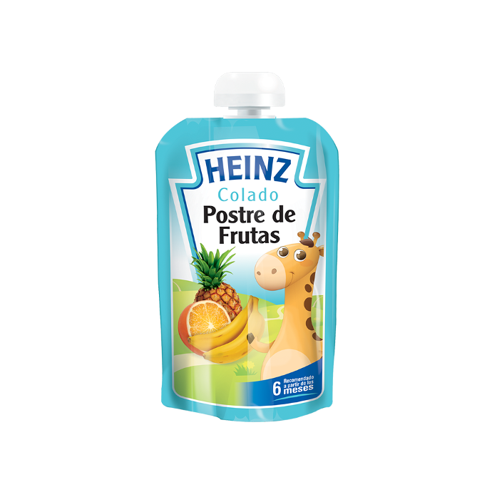 Colado Pouch de Postre de Frutas Heinz