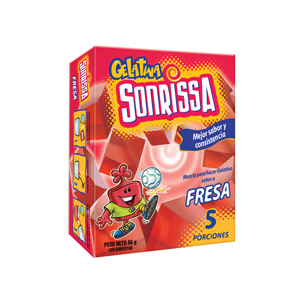 Gelatina de Fresa Sonrissa 66  G.