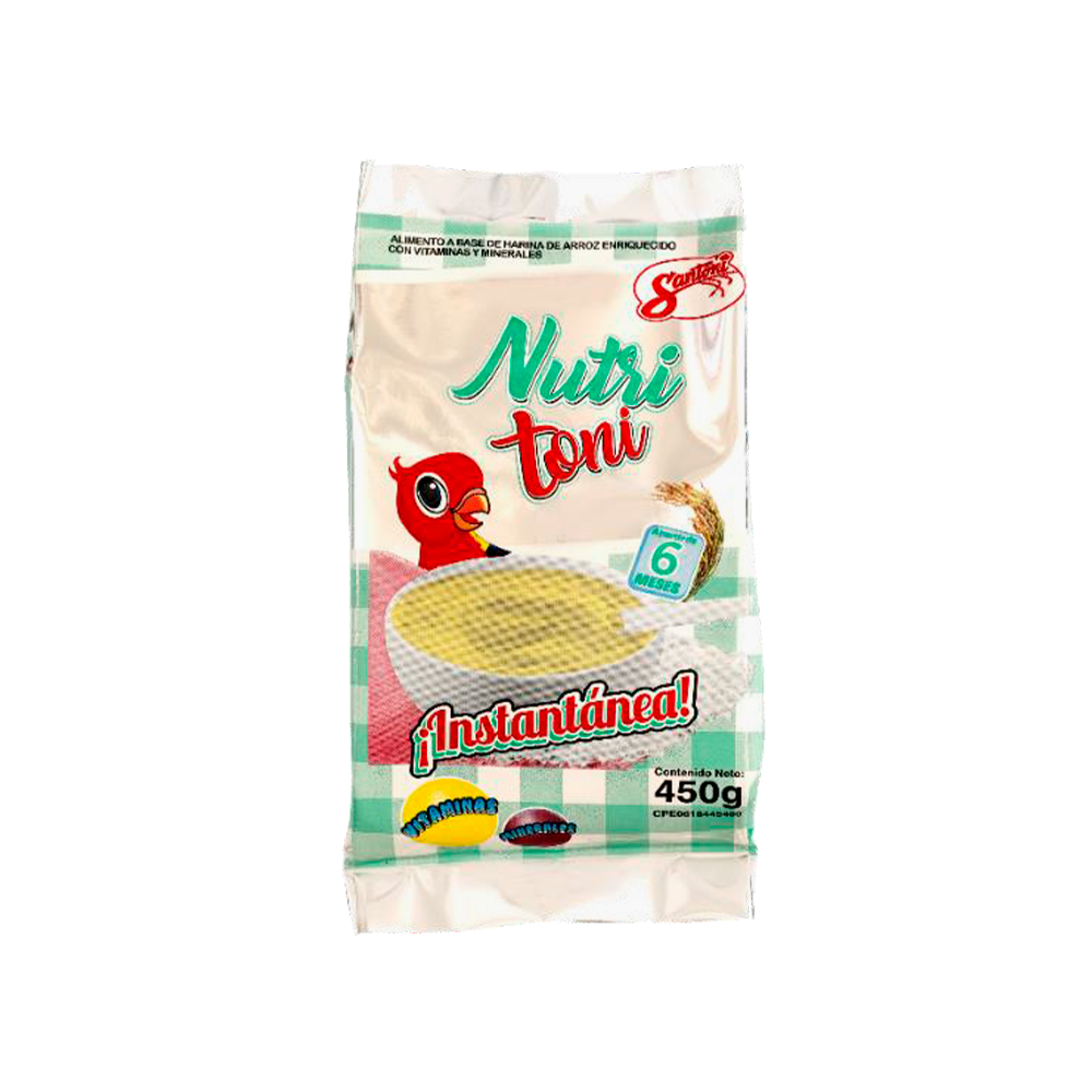 Crema de Arroz Instantánea Santoni Nutri Toni 450 gr.
