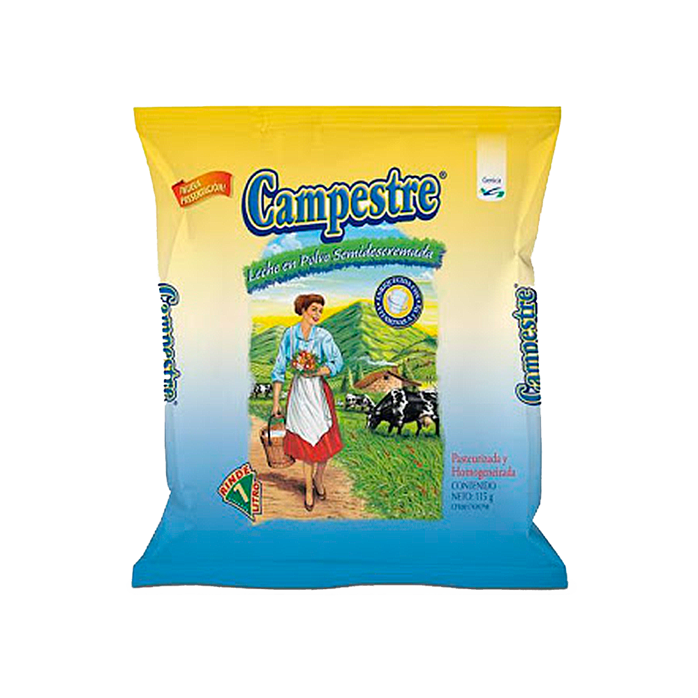 Leche en Polvo Semi Descremada Campestre 115 gr.
