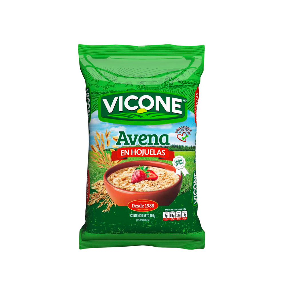 Avena en Hojuelas Vicone 400 gr