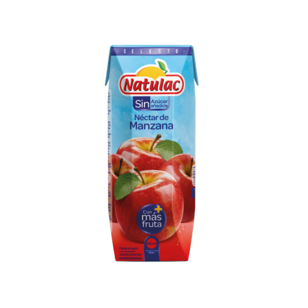 Nectar de Manzana Sin Azucar Natulac 250 ml