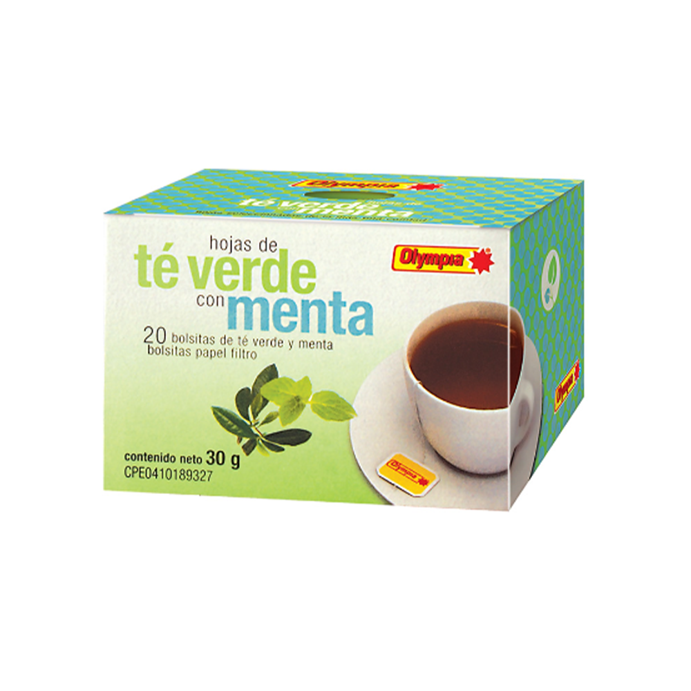 Infusion de Te Verde con Menta Olympia 30gr (20 Unidades)