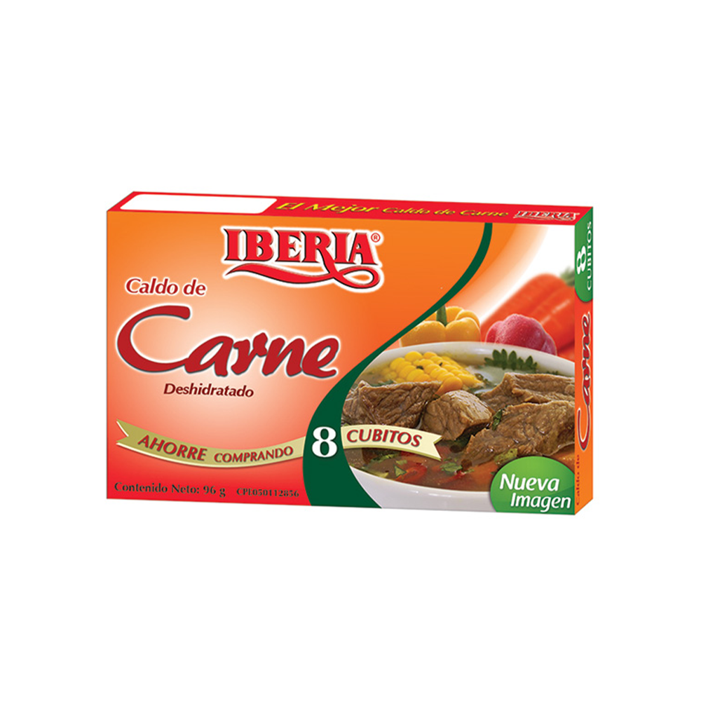 Cubitos de Carne Iberia 96 gr (8 Unidades)
