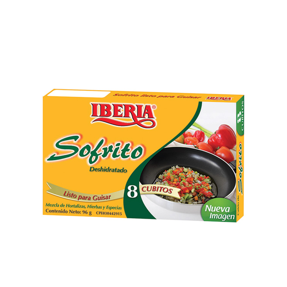 Cubito de Sofrito Listo Iberia 96 gr (8 Unidades)