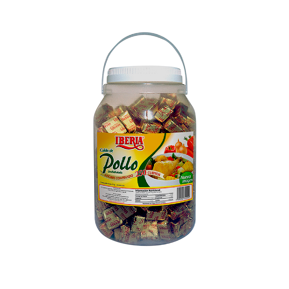Cubito de Pollo Iberia 3 kg (250 Unidades)
