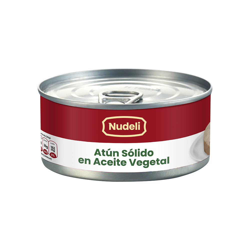 Atun Solido con Aceite Vegetal 170 gr Nudeli