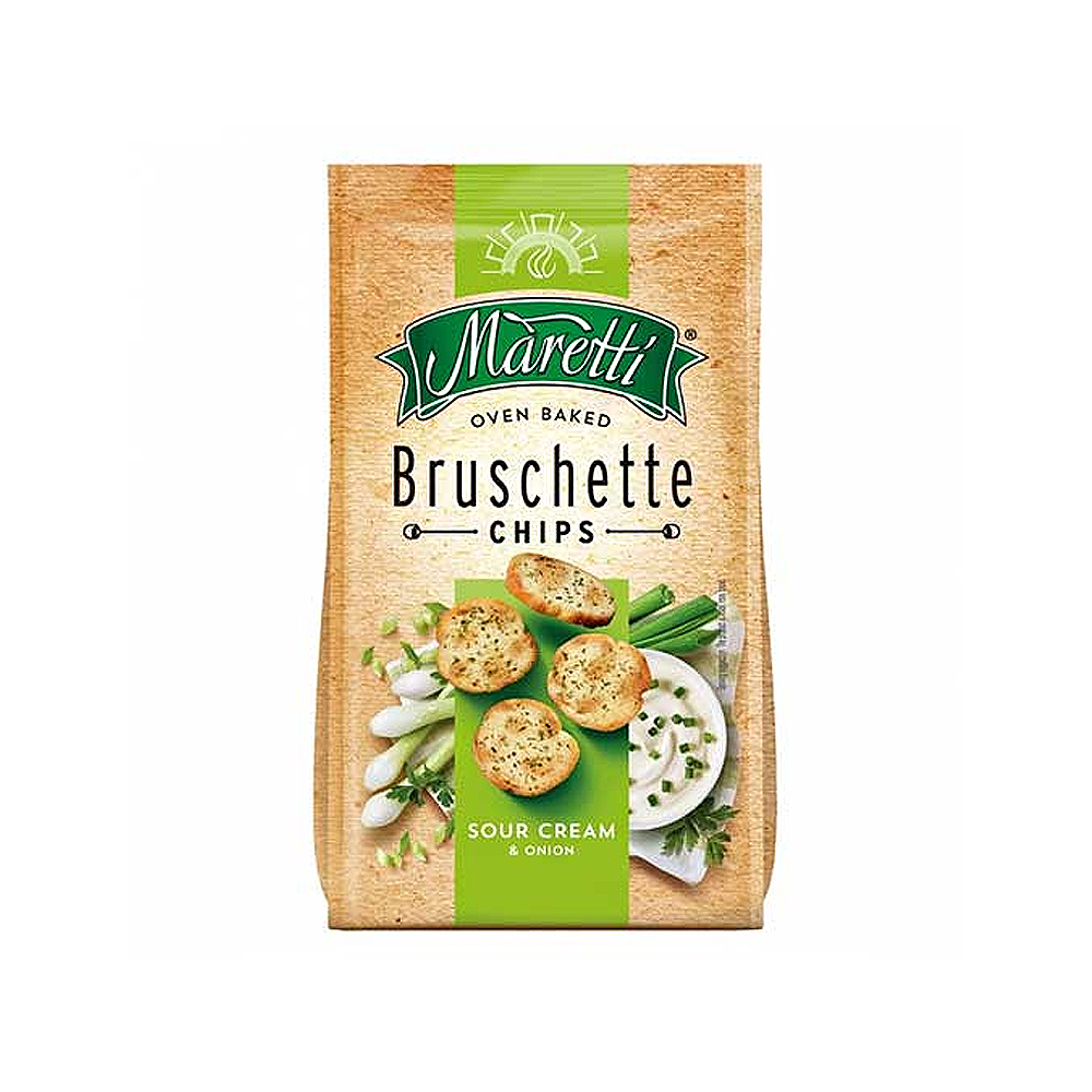 Bruschette Maretti Crema Agria y Cebolla