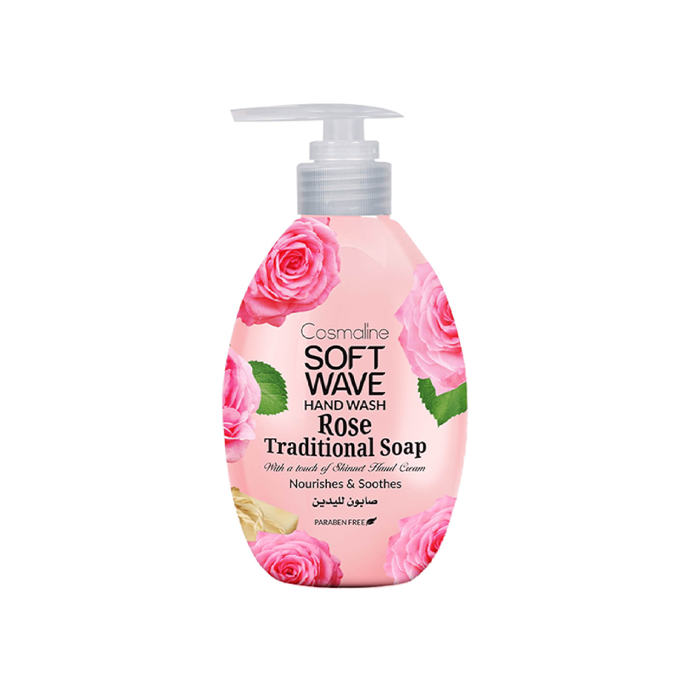 Soft Wave Jabon Liquido de Mano Rosa Tradicional 550 ml