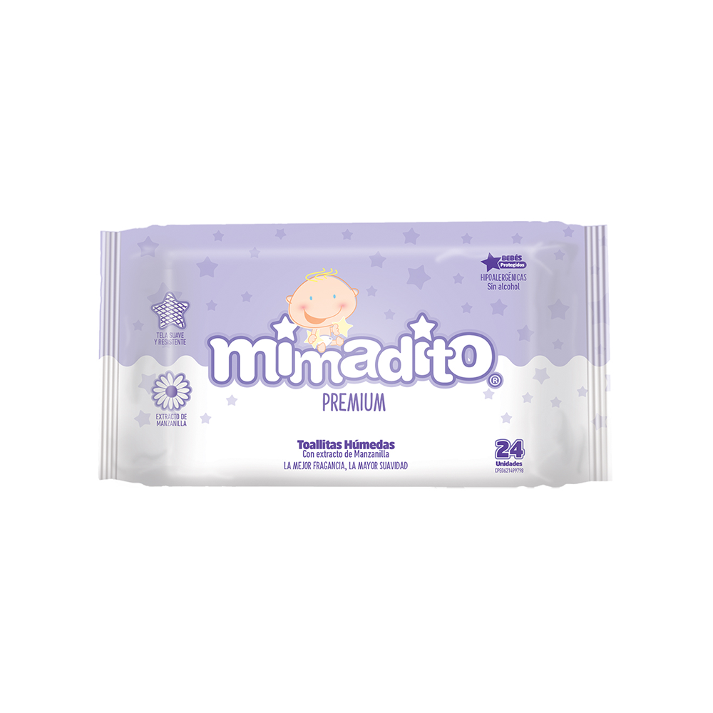 Toallas Humedas para Bebe Mimadito (24 Unidades)