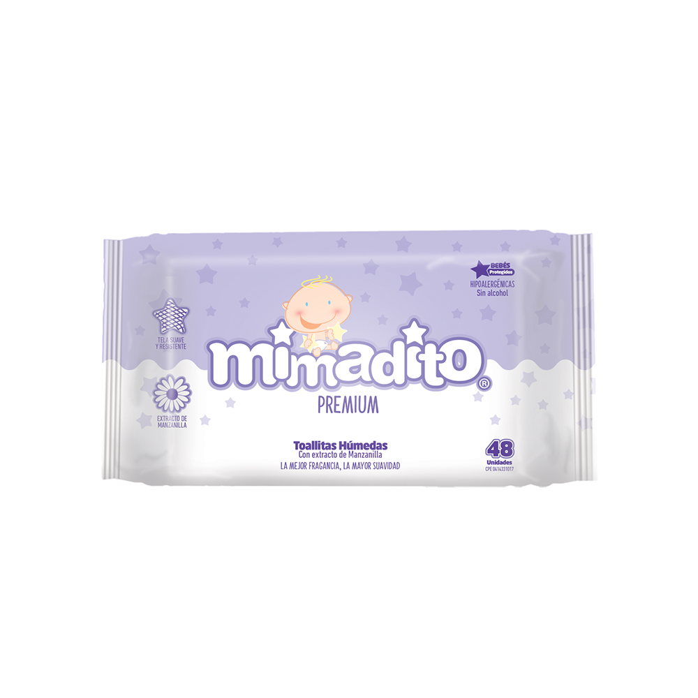 Toallas Humedas para Bebe Mimadito (48 Unidades)
