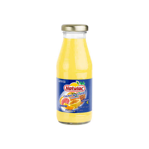 [7592396000359] Coctel de Frutas Natulac vidrio 250 ml