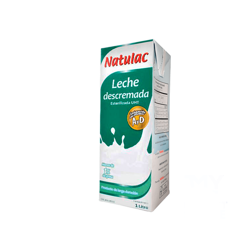 [7592369001561] Leche Descremada Natulac UHT 1 Lt.