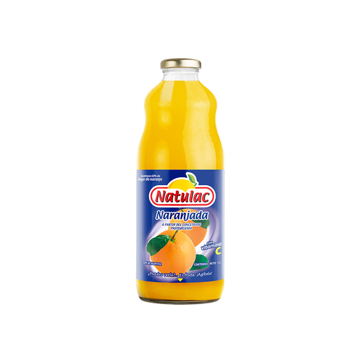 [7592396003084] Naranjada Natulac vidrio 1 Lt.