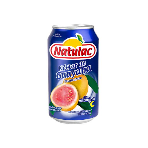 [7592396001035] Néctar de Guayaba Natulac Lata 340 ml