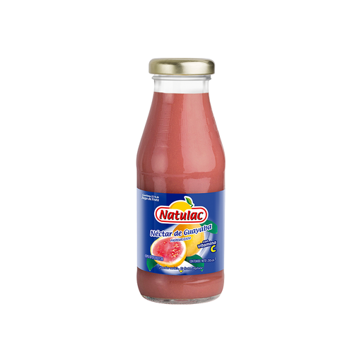 [7592396000366] Néctar de Guayaba Natulac vidrio 250 ml