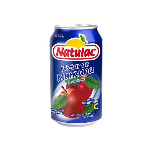 [7592396001004] Néctar de Manzana Natulac Lata 340 ml