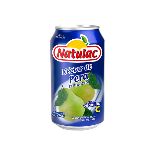 [7592396000991] Néctar de Pera Natulac Lata 340 ml