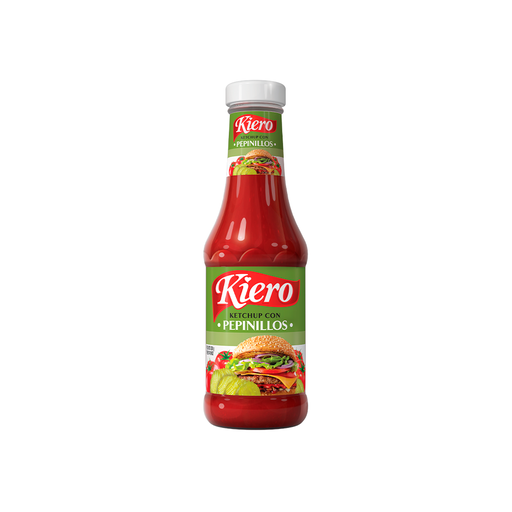 [7592723103319] Salsa De Tomate Ketchup Kiero con Pepinillos 380 gr