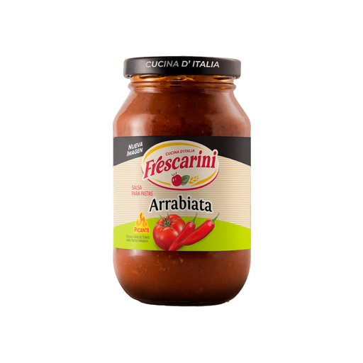 [7591072005596] Salsa para Pastas Frescarini Arrabiata Picante 490 gr