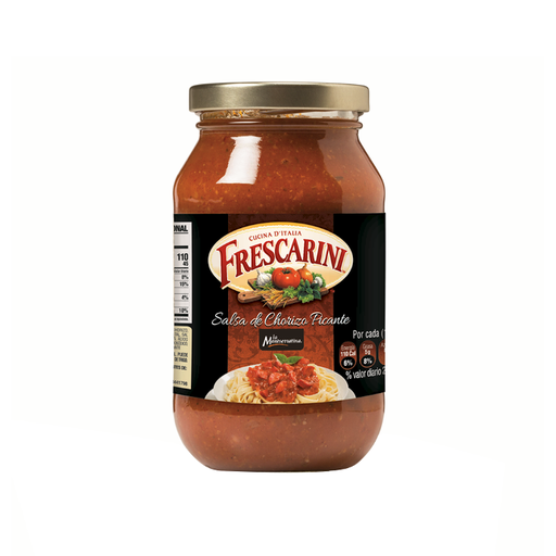 [7591072005640] Salsa para Pastas Frescarini con Chorizo Picante 190 Gr.