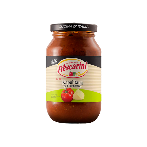 [7591072005848] Salsa para Pastas Frescarini Napolitana con Queso 490 gr