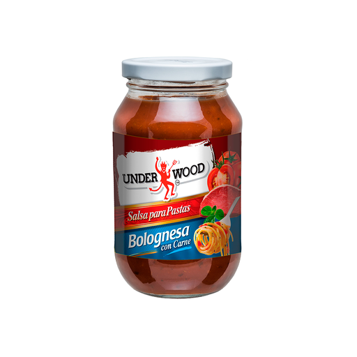[7591072000652] Salsa para Pastas Underwood Bolognesa 490 gr Vidrio