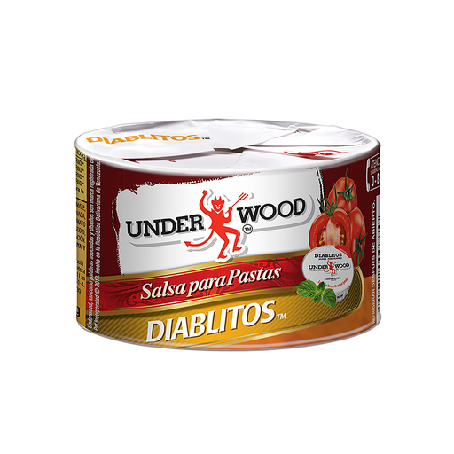 [7591072000379] Salsa para Pastas Underwood Diablitos 120 gr Lata