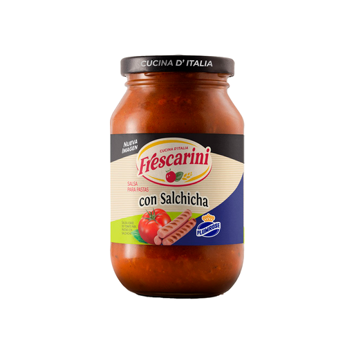[7591072005619] Salsa para Pastas Frescarini con Salchicha 490 Gr.