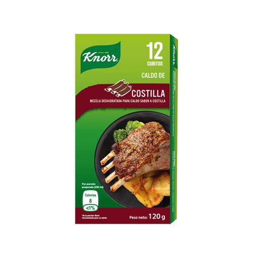 [8886467052675] Cubitos Knorr de Costilla 12 unid.