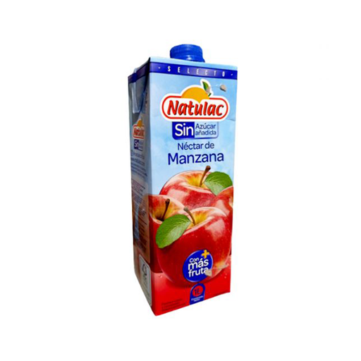 [7592396000694] Néctar de Manzana Natulac sin Azúcar UHT 1 Lt.
