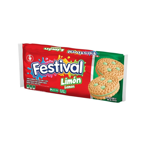 [7702025182176] Galletas Festival Limon 600gr (12 Unidades)