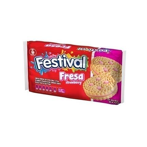 [7702025103867] Galletas Festival Fresa 403gr. (12 Unidades)