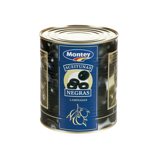 [8436007958259] Aceitunas Negras Laminadas Montey 3.1 kg