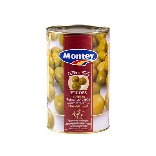 [8436007958211] Aceitunas Verdes Enteras Sabor Anchoa Montey 4,1 kg