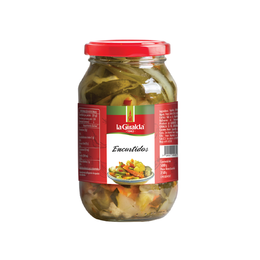 [7591015000435] Encurtido de Vegetales La Giralda 500 gr