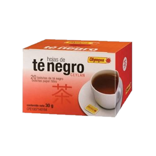 [7591221411865] Infusion de Te Negro Olympia 30 gr (20 Unidades)