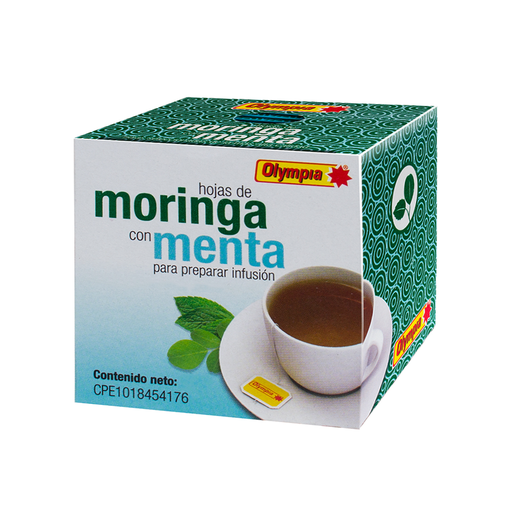 [7591221411254] Infusion de Moringa con Menta Olympia 20gr (20 Unidades)